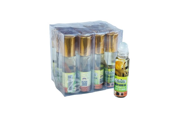 (НАБОР 12 ШТ) Масляный ингалятор на травах от Green Herb, 10 мл x 12шт