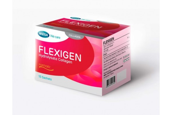 Гидролизат Коллагена для суставов Mega We Care Flexigen 15 саше