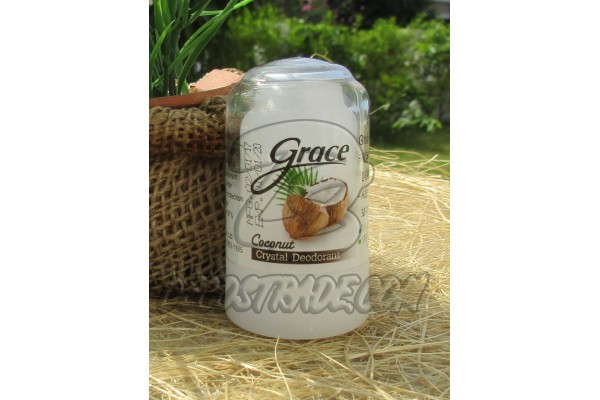Дезодорант-кристалл «Crace» с кокосом от Novovlife, Crace Deodorant Coconut, 70 гр
