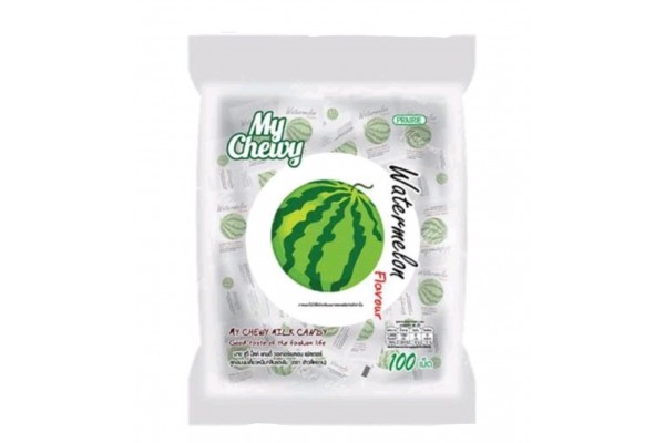 Жевательные молочные конфеты "Арбуз" My Chewy (100 шт) 360 гр