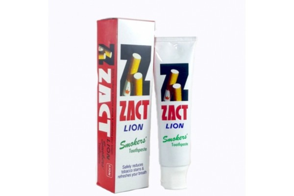 Зубная паста для курильщиков отбеливающая Zact Lion Smokers 160 гр