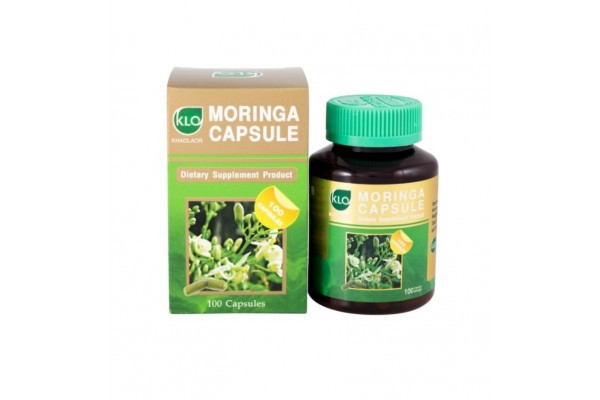 Капсулы Моринга от Khaolaor, Moringa Capsule Dietary Supplment Product, 100 шт.