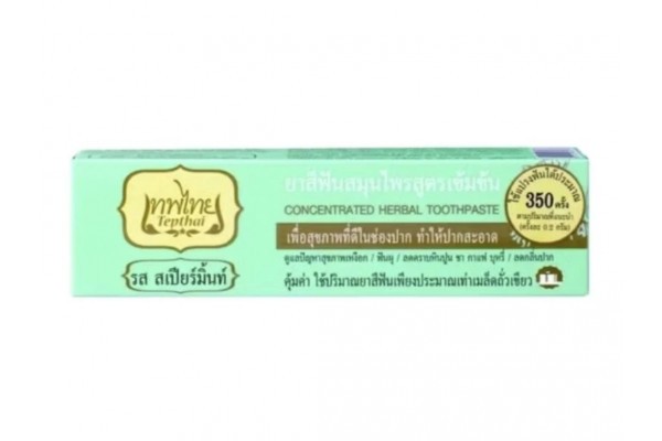 Концентрированная натуральная зубная паста "Мятная" от Tepthai, Concentrated Herbal toothpaste (Spears Mint), 70 гр