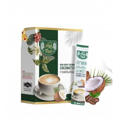 Кофе с кокосовыми сливками  Rai Thai Non-dairy coconut coffee 12 гр x 15 пакетиков