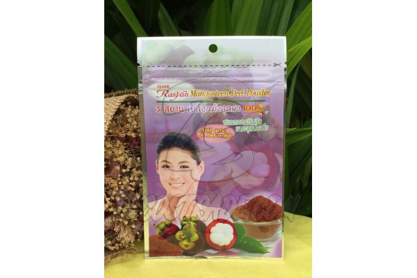 Маска от прыщей и черных точек из кожуры мангостина, Mangosteen Pell Powder 100%, 20 гр