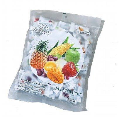 Молочные жевательные конфетки с различными фруктовыми вкусами от My Chewy Mixed Flavor Candy 360g