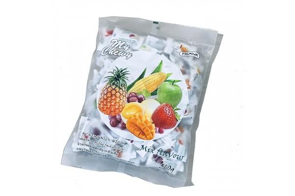 Молочные жевательные конфетки с различными фруктовыми вкусами от My Chewy Mixed Flavor Candy 360g