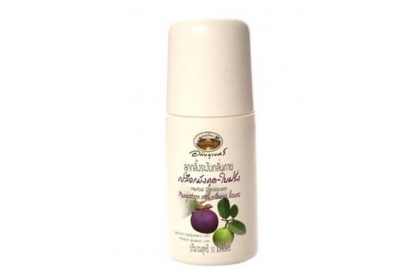 Натуральный дезодорант с Мангостином и Гуавой от Abhai Herb, Herbal Deodorant Mangosteen Peel-Guava leaves, 50 мл