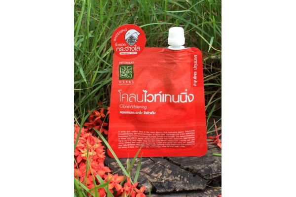 Осветляющая грязевая маска для лица от Patummas, Face Clone Whitening, 15 гр