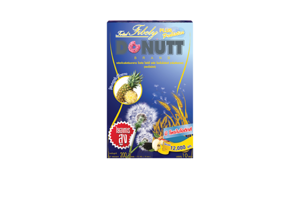 Очищающий детокс напиток с высоким содержанием клетчатки со вкусом ананаса от Donutt Total Fibely Plus Probiotics Pineapple Flavour 200 гр