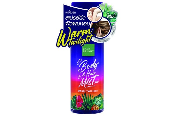 Пляжная коллекция ароматический спрей для тела и волос Теплые Сумерки Baby Bright Beach series Warm Twilight Body & Hair Mist 50мл