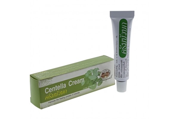 Ранозаживляющий крем на основе Центеллы от Abhai Herb, Centella Cream reduces scar tissue, 10 гр