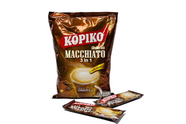Растворимый кофе 3 в 1 от Kopiko Macchiato Instant Coffee Mix 24g x 20pcs