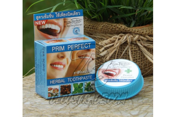 Растительная зубная паста от Prim perfect, Herbal toothpaste, 25 гр