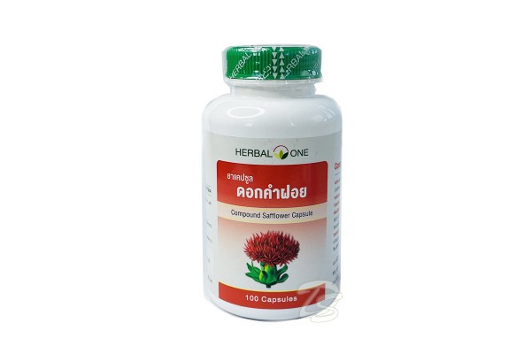 Сафлор Красильный в капсулах 100 шт от Herbal One Compound Safflower Capsule 100 capsules