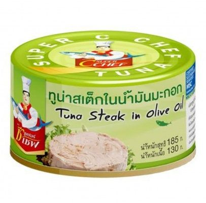 Стейк из тунца в оливковом масле Super C Chef 130 гр