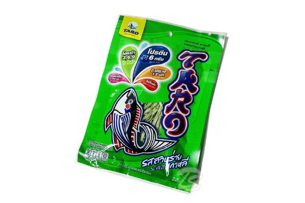Сушеная рыбная стружка со вкусов корейских водорослей от Taro Seafood Snack Korean Seaweed Flavored 20 гр