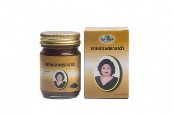 Тайский бальзам для суставов с маслом черного кунжута от Mae Kularb, Black Sesame, 50 гр