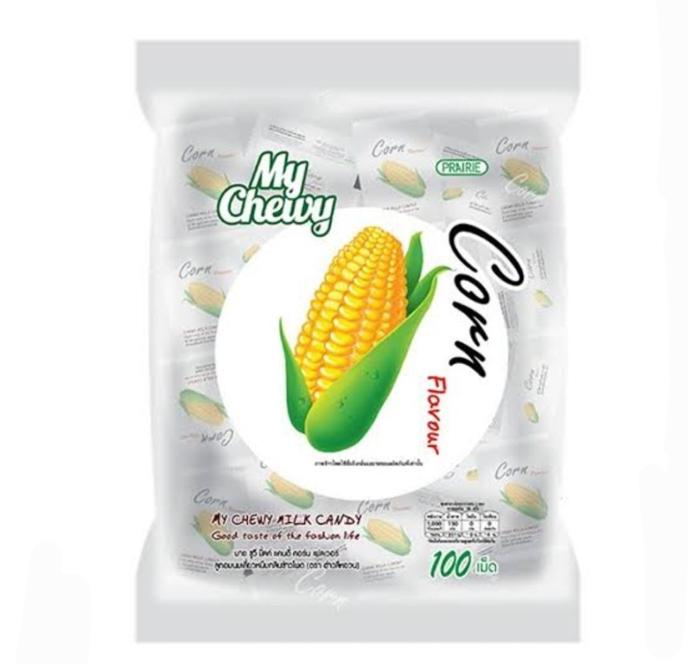 Жевательные молочные конфеты "Кукуруза" My Chewy (100 шт) 360 гр