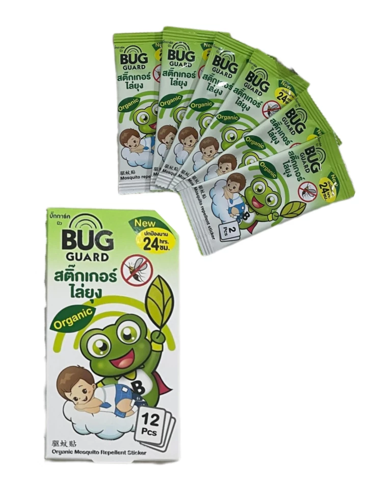 Пластыри от комаров и насекомых Happy Noz Bug Guard, 12 штук