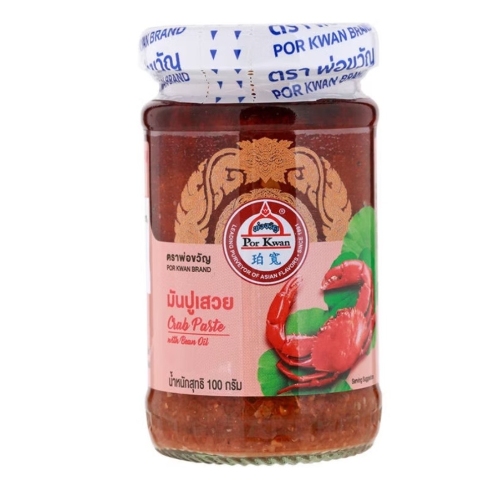 Паста из краба с соевым маслом Por Kwan, 100 гр