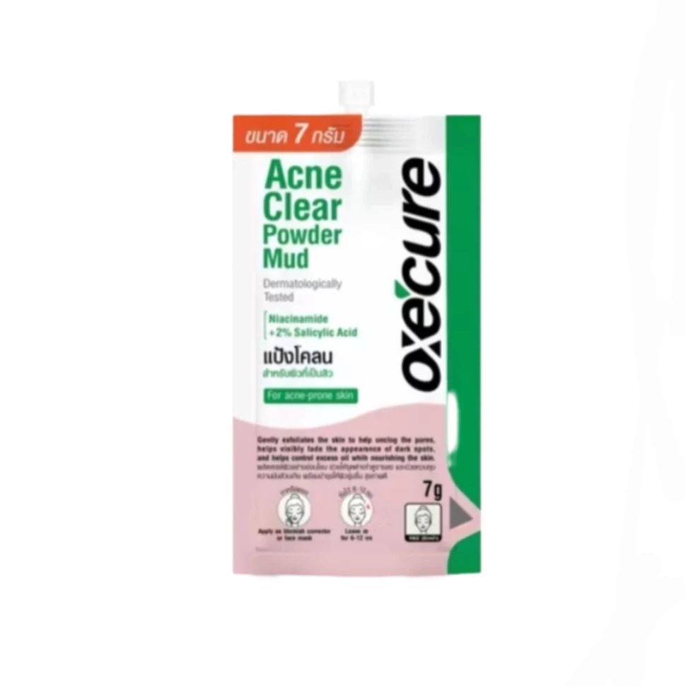 Маска для борьбы с акне и черными точками Oxecure Acne Clear Powder Mud 7 гр