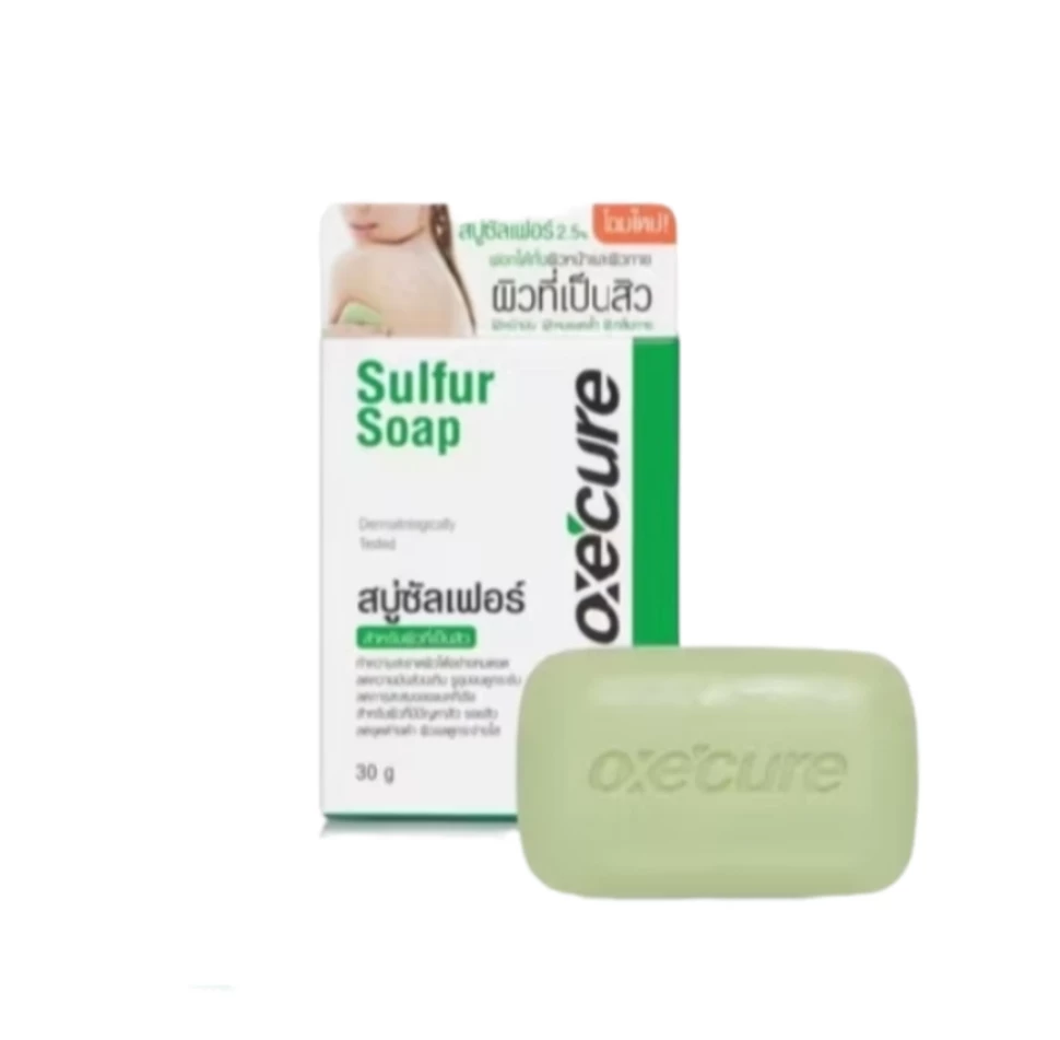 Мыло с серой для проблемной кожи Oxecure Sulfur Soap 30 гр