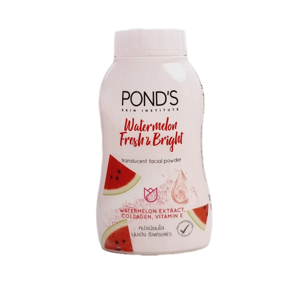 Полупрозрачная рассыпчатая пудра на основе арбузной формулы для сияния и свежести от Pond's Powder Watermelon Fresh and Bright 45 гр