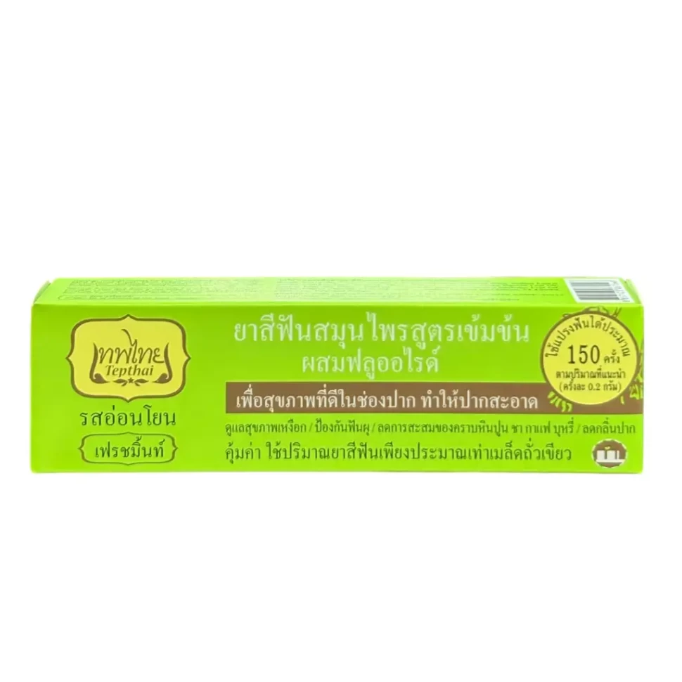 Tepthai концентрированная зубная паста с травами и фтором, мятный вкус, 70 г