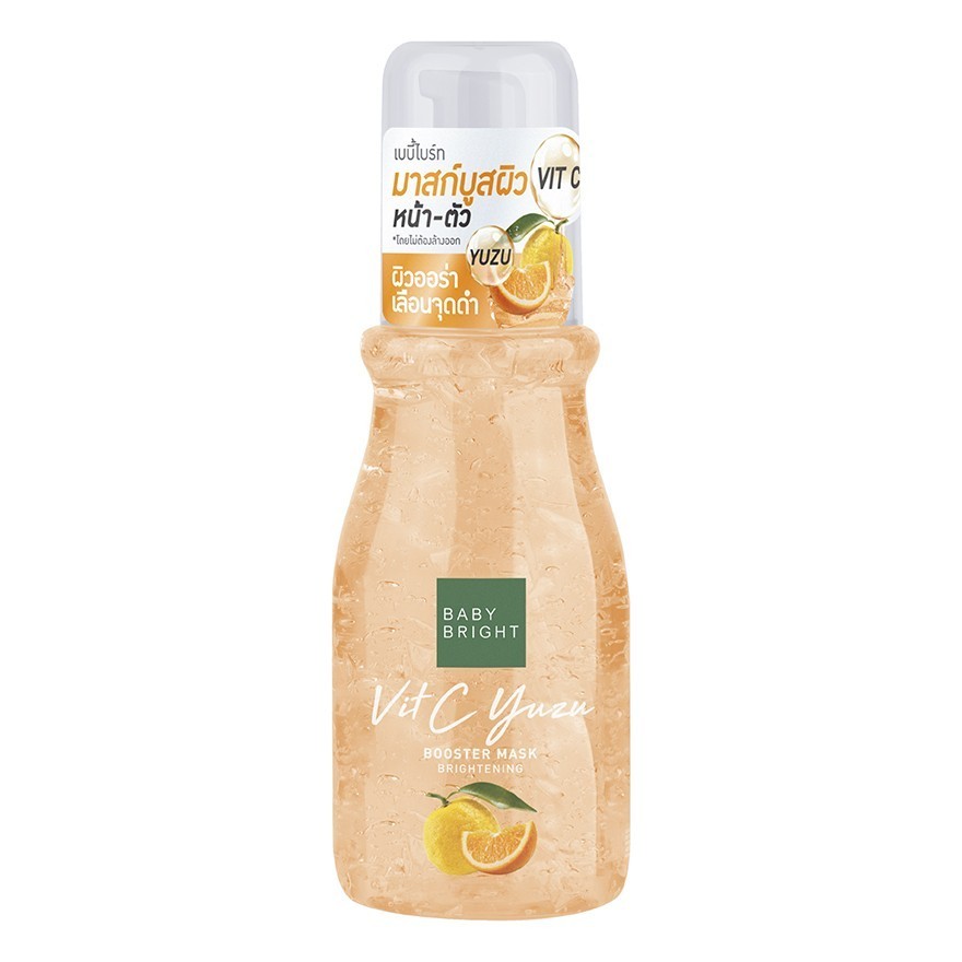 Маска-бустер для лица и тела с витамином С и экстрактом Юзу для сияния кожи Baby Bright 140 мл