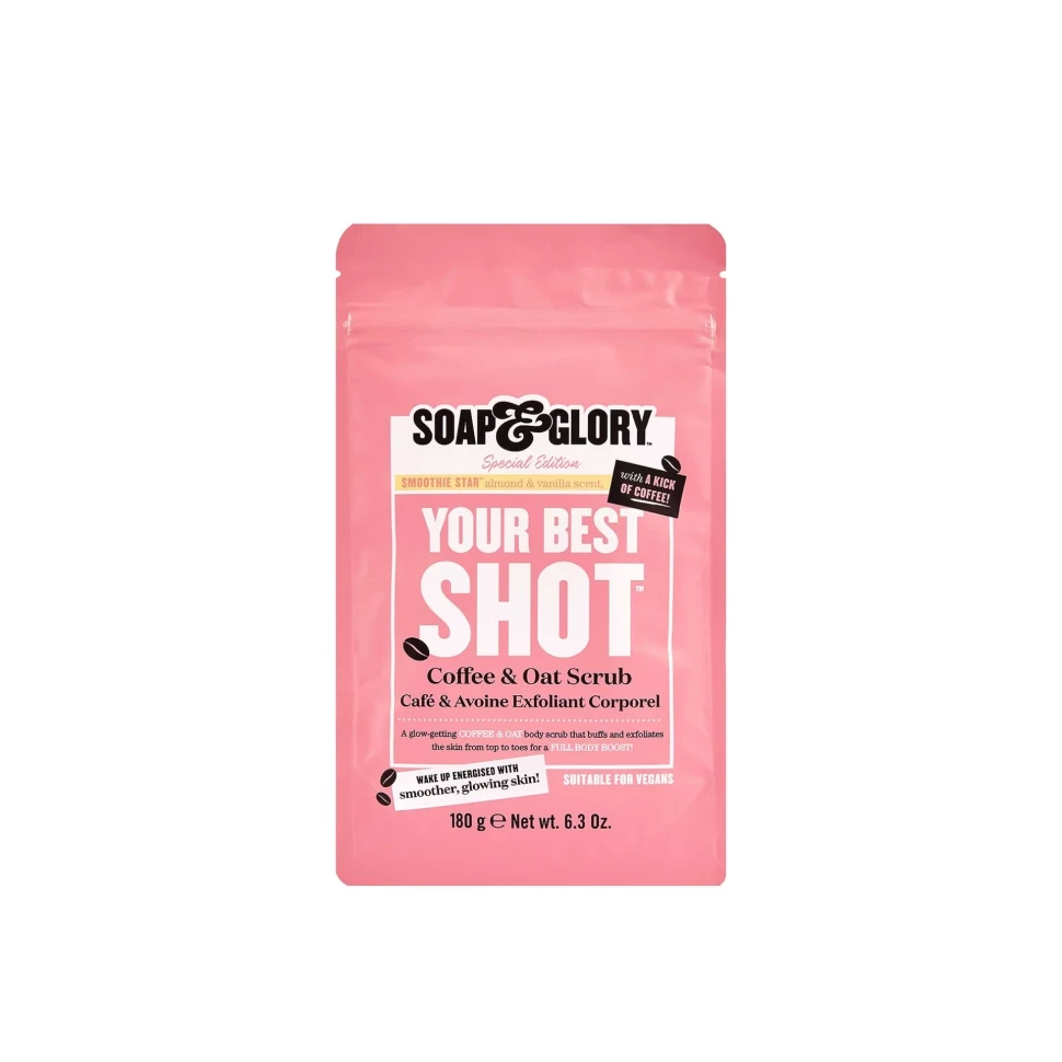 Кофейный скраб для тела от Soap & Glory Your Best Shot Coffee & Oat Scrub 180 гр