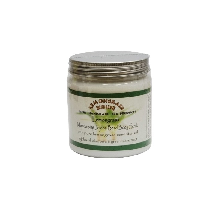 Скраб для тела с гранулами жожоба "Лемонграсс" Lemongrass House Lemongrass Moisturizing Jojoba Bean Body Scrub 300 гр