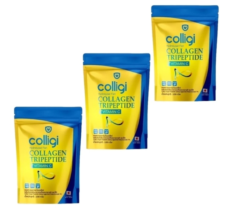 Морской Коллаген Трипептид Colligi 100 г × 3 пакета