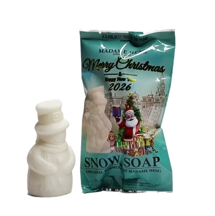 Подарочное мыло в форме снеговика к новому году Madame Heng Merry Christmas Snow Soap 30 гр