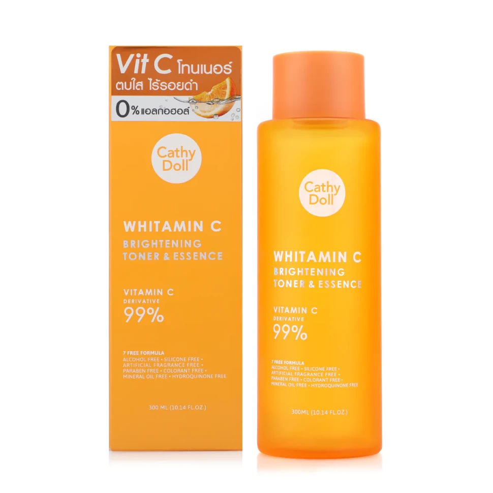 Осветляющий тонер-эссенция для лица с Витамином С от Cathy Doll Whitamin C Brightening Toner & Essence 300 ml