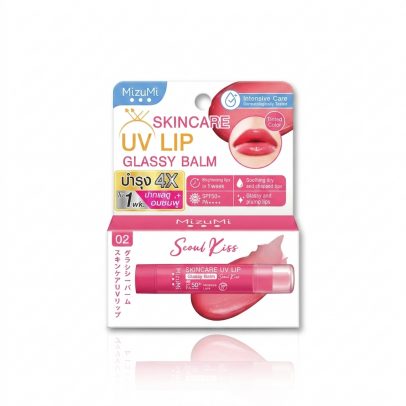 Бальзам для губ с SPF 50+ Mizumi Skincare UV Lip Glassy Balm Seoul kiss 1.6 гр