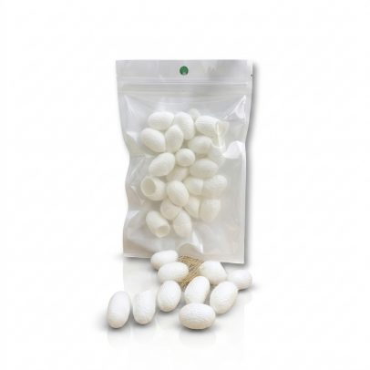 Белые шелковые коконы, Cocoon white, 20 шт