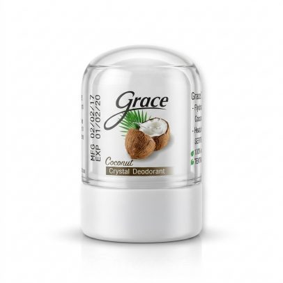 Дезодорант-кристалл «Crace» с кокосом от Novovlife, Crace Deodorant Coconut, 50 гр