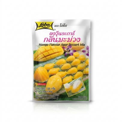 Для приготовления тайского желе «Манго» на основе агар-агара от Lobo, Mango Flavor Agar Dessert Mix, 130 гр