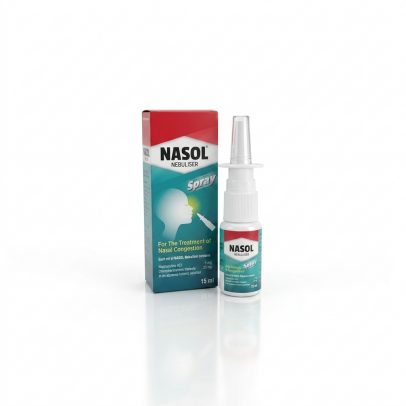 Эффективный спрей  для облегчения симптомов насморка от Nasol Nebuliser Spray 15 мл