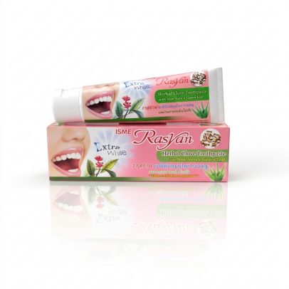Экстра отбеливающая зубная паста «Гвоздика, Алоэ и Гуава» от Isme Rasyan, Herbal Toothpaste Extra White «Clove, Aloe Vera & Guava Leaf», 100 гр