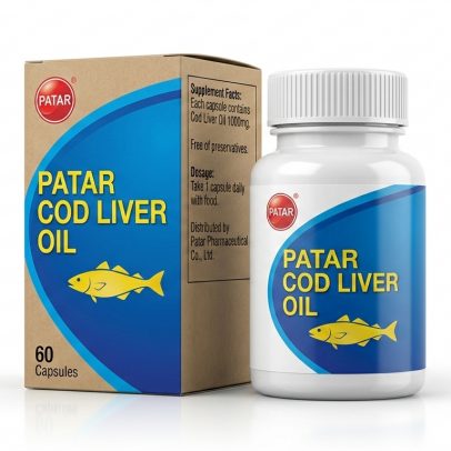 Масло печени трески в капсулах Patar Cod Liver Oil 60 капсул