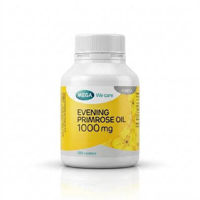 Масло вечерней примулы в капсулах по 1000 мг от Mega We Care, Evening Primrose Oil 1000 mg (Omega-6 GLA, LA), 30 капсул