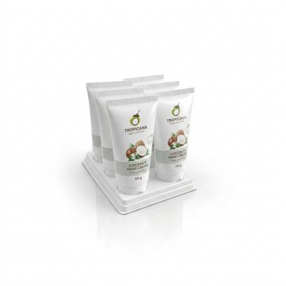(НАБОР 6 ШТ) Кокосовый крем для рук "Жасмин" без парабенов от Tropicana Oil, Coconut Hand Cream Thai-Jasmine (non-parabe), 6 шт по 50 гр