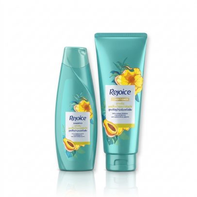 Набор шампунь и кондиционер для ежедневного ухода с папайей от Rejoice Daily Moisture Smooth with papaya Shampoo 140ml + Conditioner 120ml