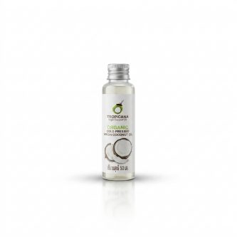Натуральное 100% кокосовое масло холодного отжима от Tropicana Oil 50 мл, Natural Coconut Oil 100%