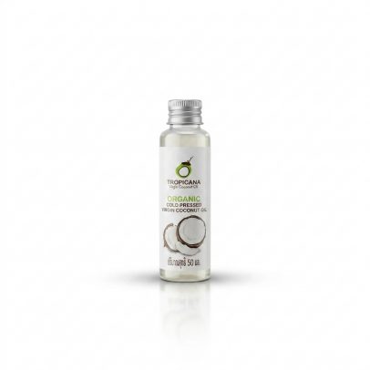 Натуральное 100% кокосовое масло холодного отжима от Tropicana Oil 50 мл, Natural Coconut Oil 100%