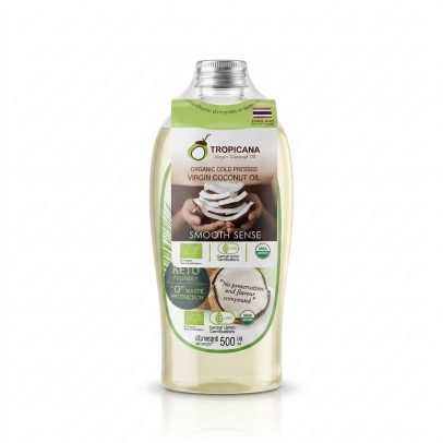 Натуральное 100% кокосовое масло холодного отжима от Tropicana Oil 500 мл, Natural Coconut Oil 100%