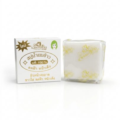 Натуральное кокосовое мыло на рисовом молочке от K.BROTHERS, Pure Milky Jasmine Rie Soap, 60 гр
