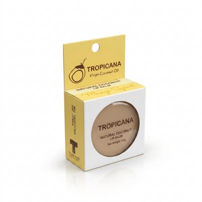 Натуральный кокосовый бальзам для губ «Манго» от Tropicana, Natural Coconut Lip Balm «Mango Spirit», 10 гр